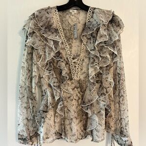 River Island frilly feminine blouse